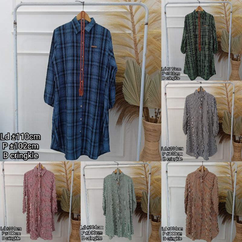 TUNIK WANITA TUNIK MOTIF TUNIK KOTAK TUNIK GARIS TUNIK