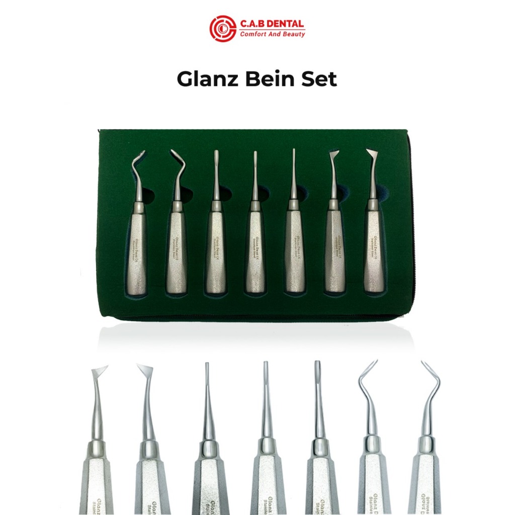 GLANZ BEIN SET GAGANG BIASA / Set Bein GLANZ dengan Gagang Biasa untuk Mulut dan Karang