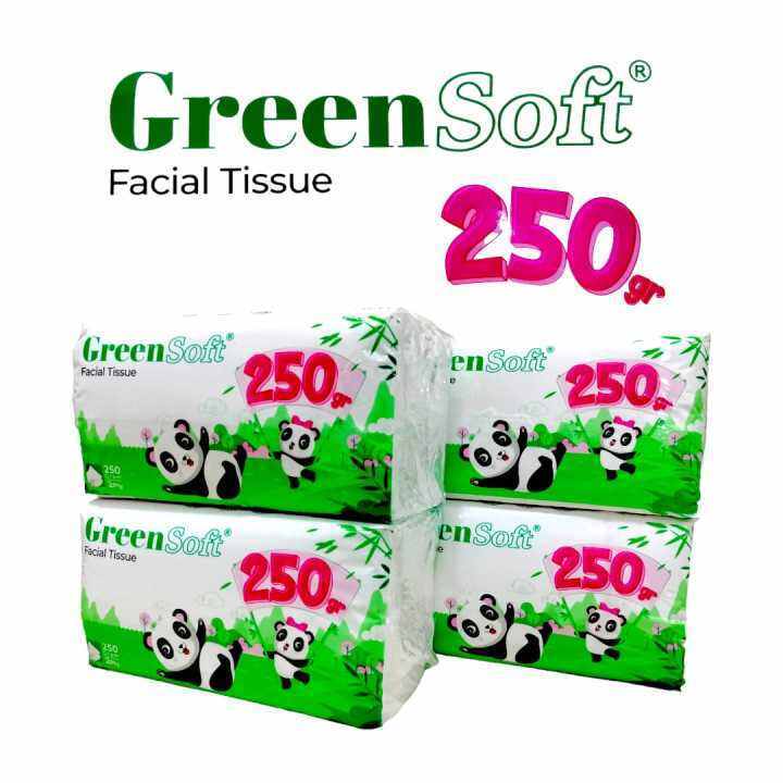 TISU GREEN SOFT PANDA 250 SHEETS TISSUE NEW PRODUCT