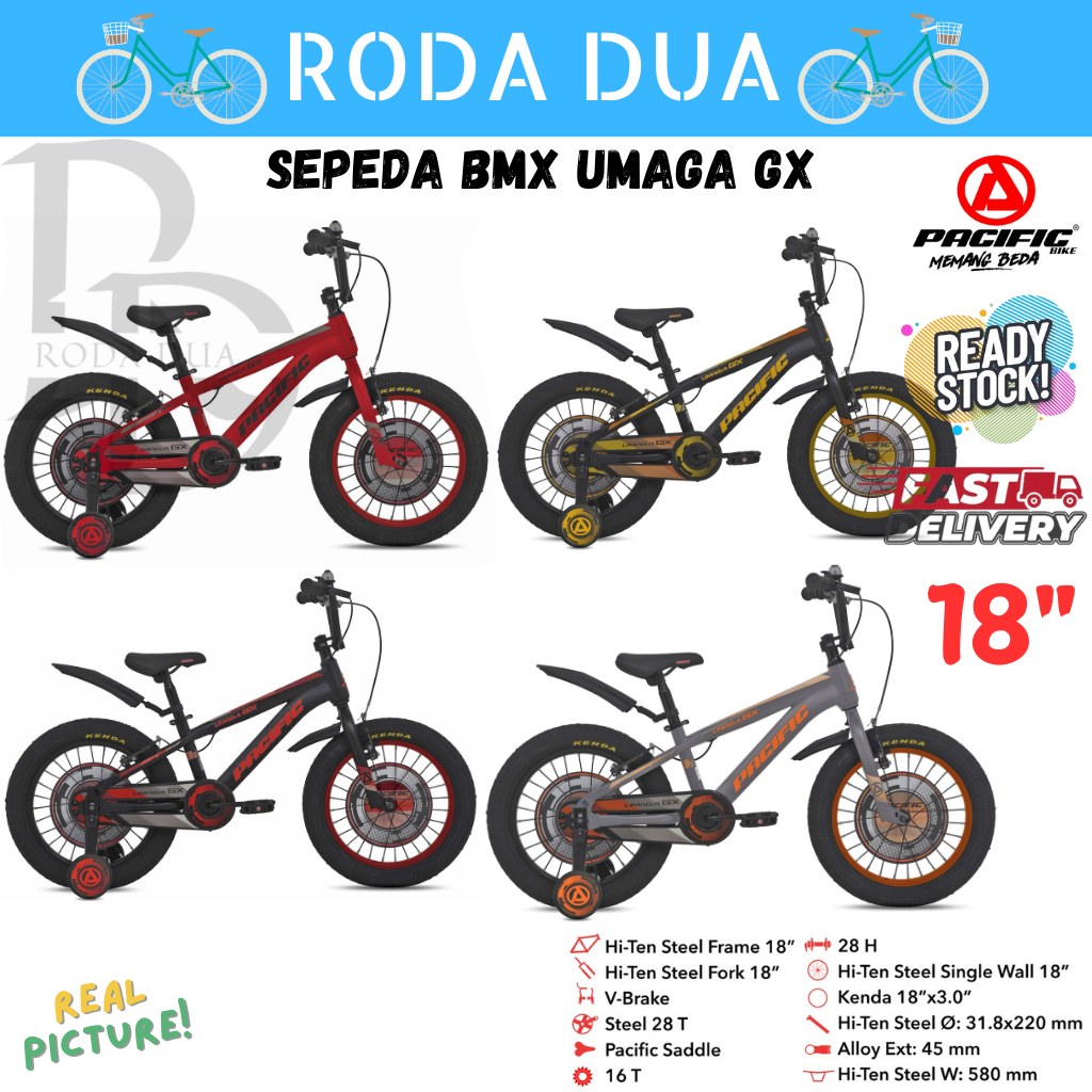 SEPEDA ANAK BMX UMAGA GX 3.0 UKURAN 18 - SEPEDA BMX PACIFIC ANAK