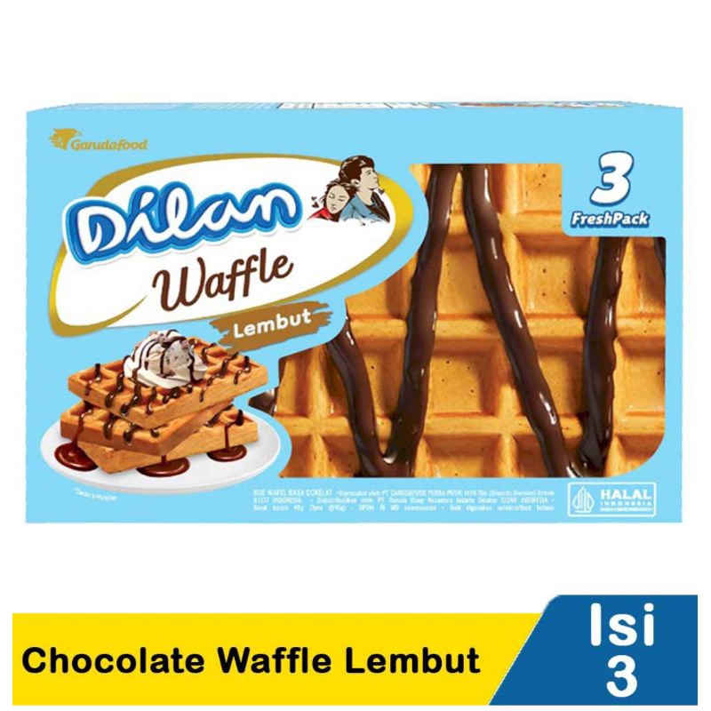 

Dilan Chocolate Waffle Lembut 3X16g