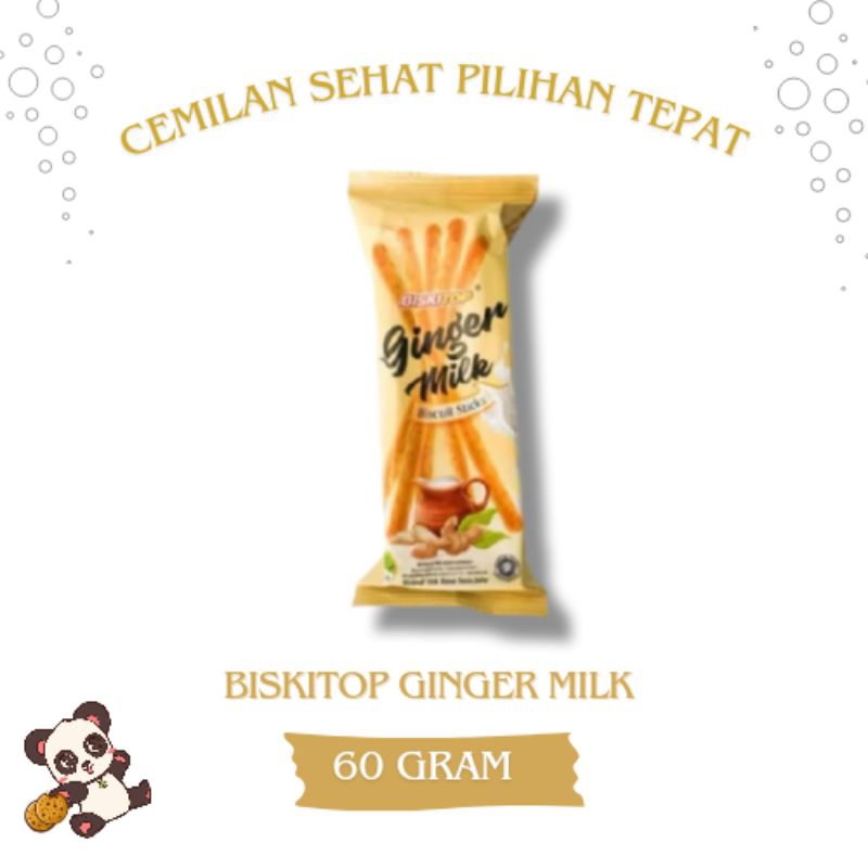 

BISKITOP GINGER MILK 60g-Biskuit renyah dengan rasa susu dan jahe terbaru