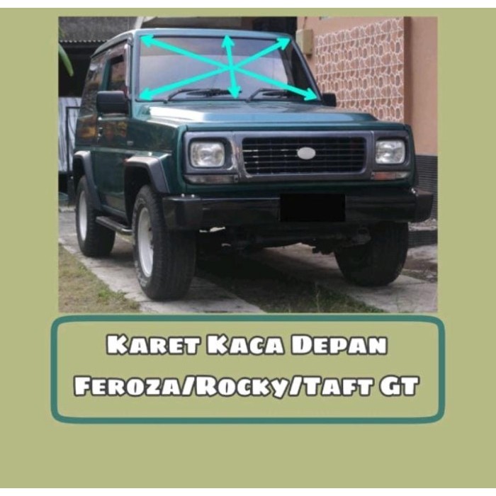 Karet Kaca Depan Mobil Daihatsu Feroza/Taft/Rocky