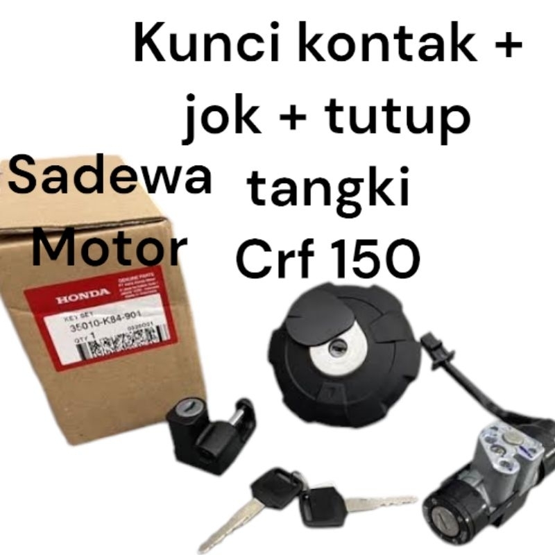 KUNCI KONTAK KEY SET + KUNCI JOK + TUTUP TANGKI CRF 150 / CRF 150L