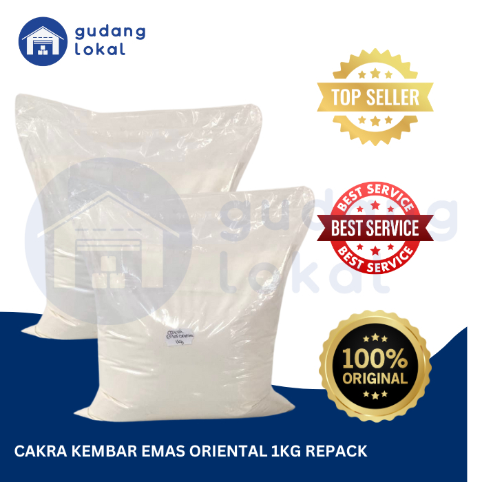 

Tepung Terigu Cakra Kembar Emas Roti Oriental 1Kg