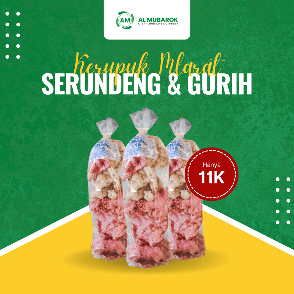 

Kerupuk Melarat Bumbu Serundeng Gurih Khas Cirebon