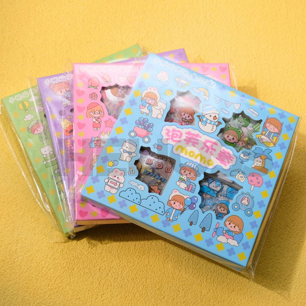 

STIKER MOMO 1 BOX 100 LEMBAR STIKER PVC ANTI AIR KARAKTER MOMO CUTE GIRL CEWE LUCU TERMURAH HARGA GROSIR HELIOSS.CO