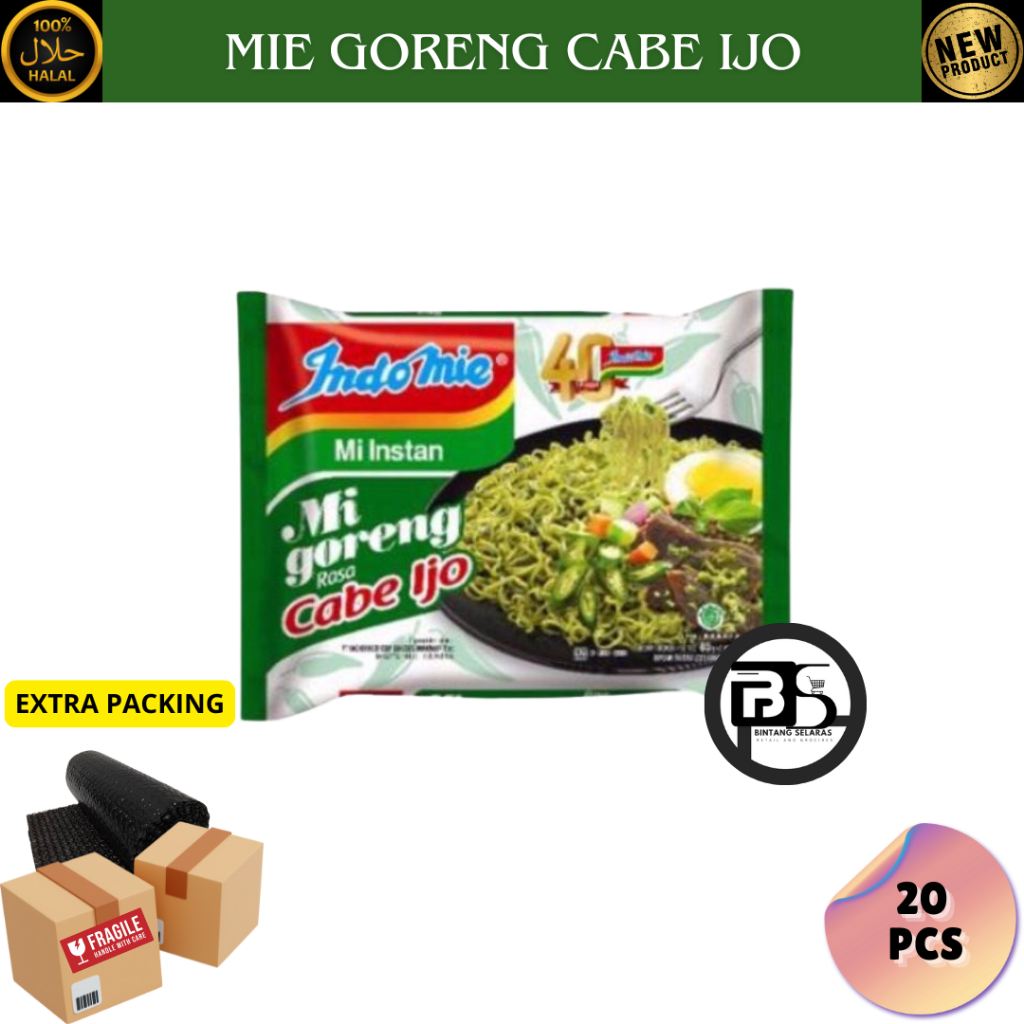 

INDOMIE GORENG CABE IJO 5 / 20 PCS