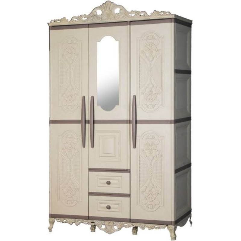 LEMARI 3 PINTU PLASTIK OTC 3P CLASSIC