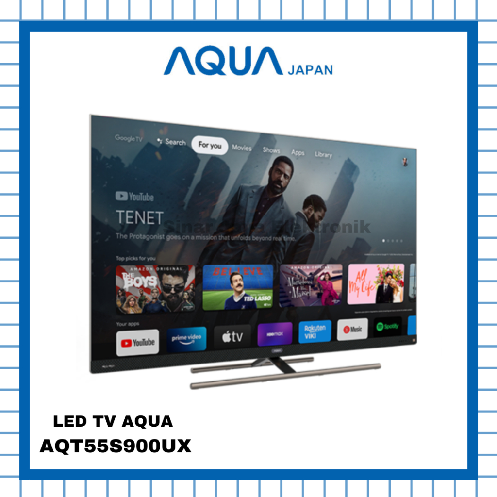 LED TV AQUA AQT55S900UX QLED 55 INCH GOOGLE TV