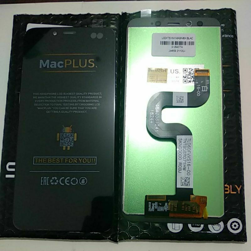 LCD XIAOMI MI A2 ( MI 6X ) MACPLUS HITAM