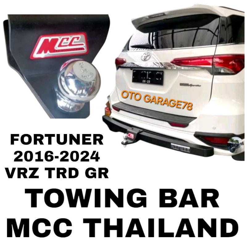 TOWING BAR/BUMPER BELAKANG MCC FORTUNER 2016-2024 VRZ,TRD,GR ( THAILAND)