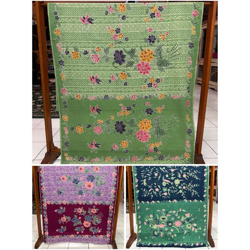 Kain Sarung Encim Buket Bunga/Kain Encim Buketan/Kain Encim Peranakan/Kain Batik Encim/Kain Batik Bu