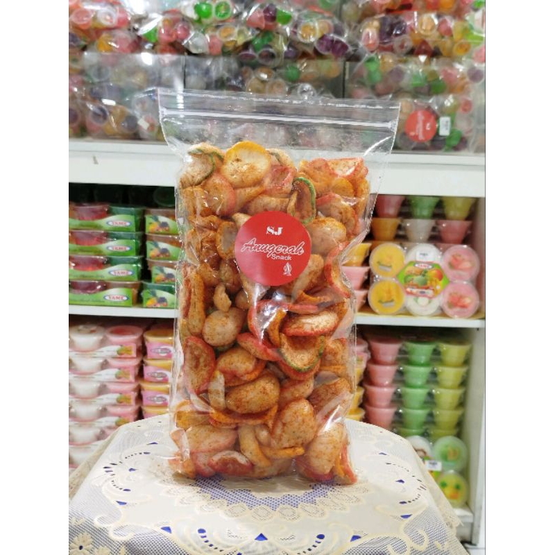 

KRUPUK SEBLAK WARNA KENCUR PEDAS 250GRAM