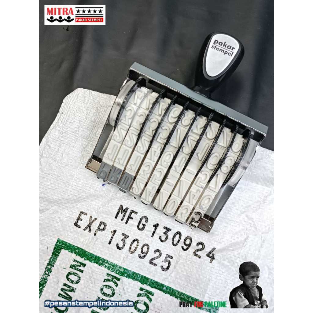 

Jual Stempel Kode Produksi Putar 15mm Stempel Putar Tanggal Stempel Plastik Karung