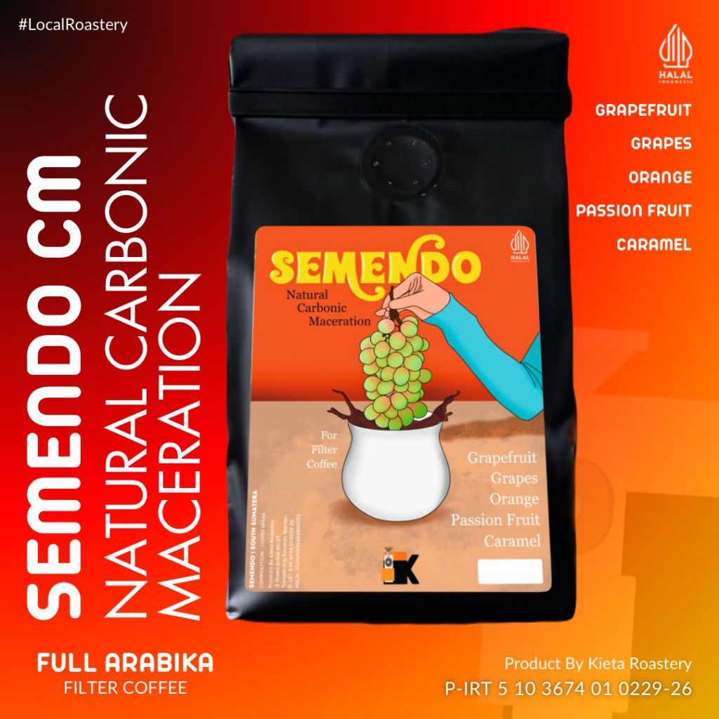 

Biji Kopi Arabika Semendo Natural Carbonic Maceration