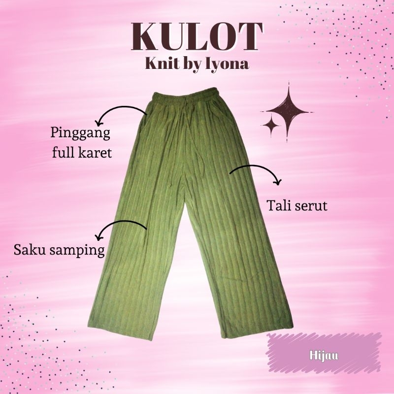 CELANA KULOT KNIT BY IYONA