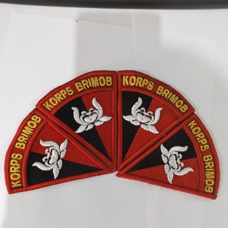 Logo Korps brimob bordir timbul