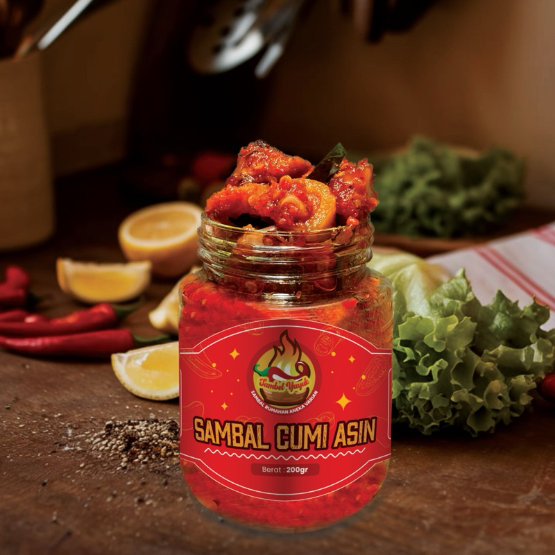 

sambalyayuk- cumi asin nampol