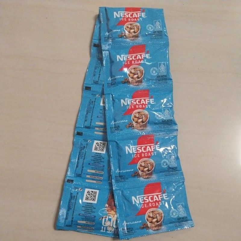 

(1renteng isi 10sachet) Nescafe ice roast 2g