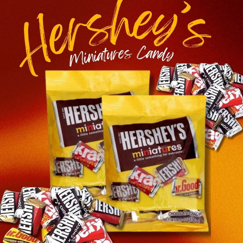 

Hershey's Miniatures Chocolate Candy Coklat Susu Import Dengan Varian Rasa 1 Pouch