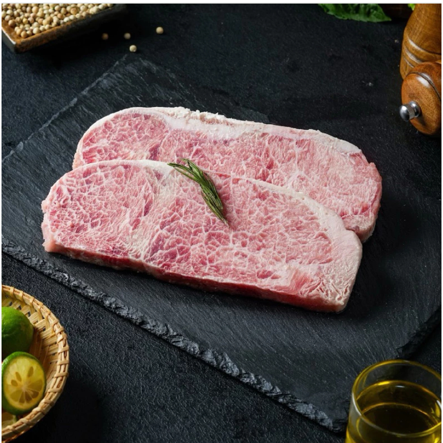 

Daging Sapi Wagyu Sirloin Striploin Primary Meltique Beef Steak 100gr