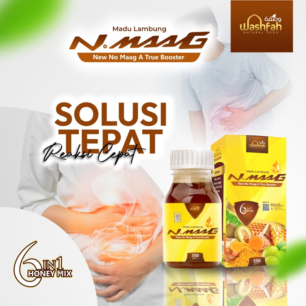 

Madu Lambung Nomaag 6in1 350gram / Madu Sehat Lambung Sembuhkan Asam Lambung , Maag dan Gerd