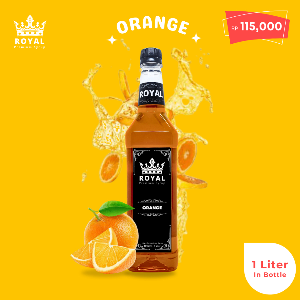 

Royal Orange Syrup - Sirup Orange (Premium Quality)