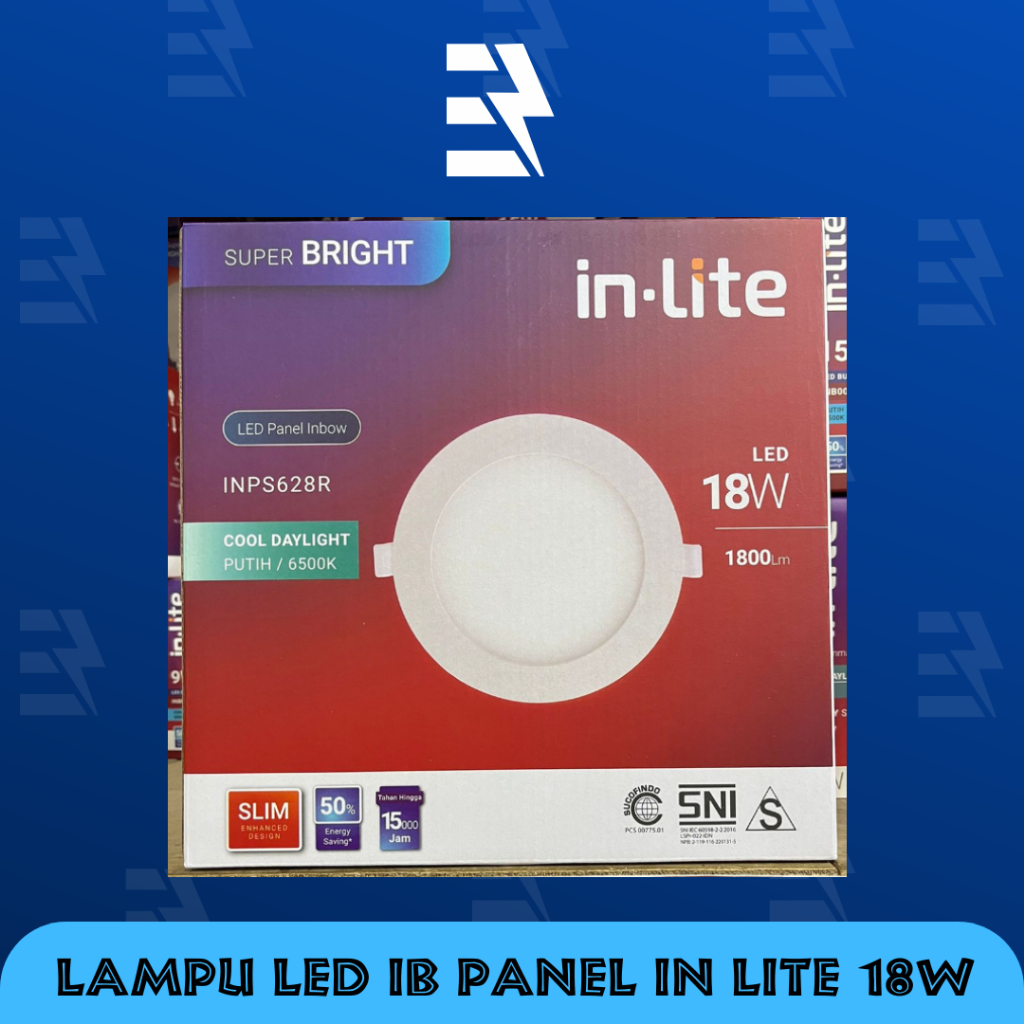 INLITE LAMPU DOWNLIGHT LED INBOW PANEL BULAT 18 WATT