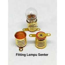 Fitting E-10 / Fiting Bohlam Kuningan Drat / Tempat Lampu Senter / fiting lampu senter