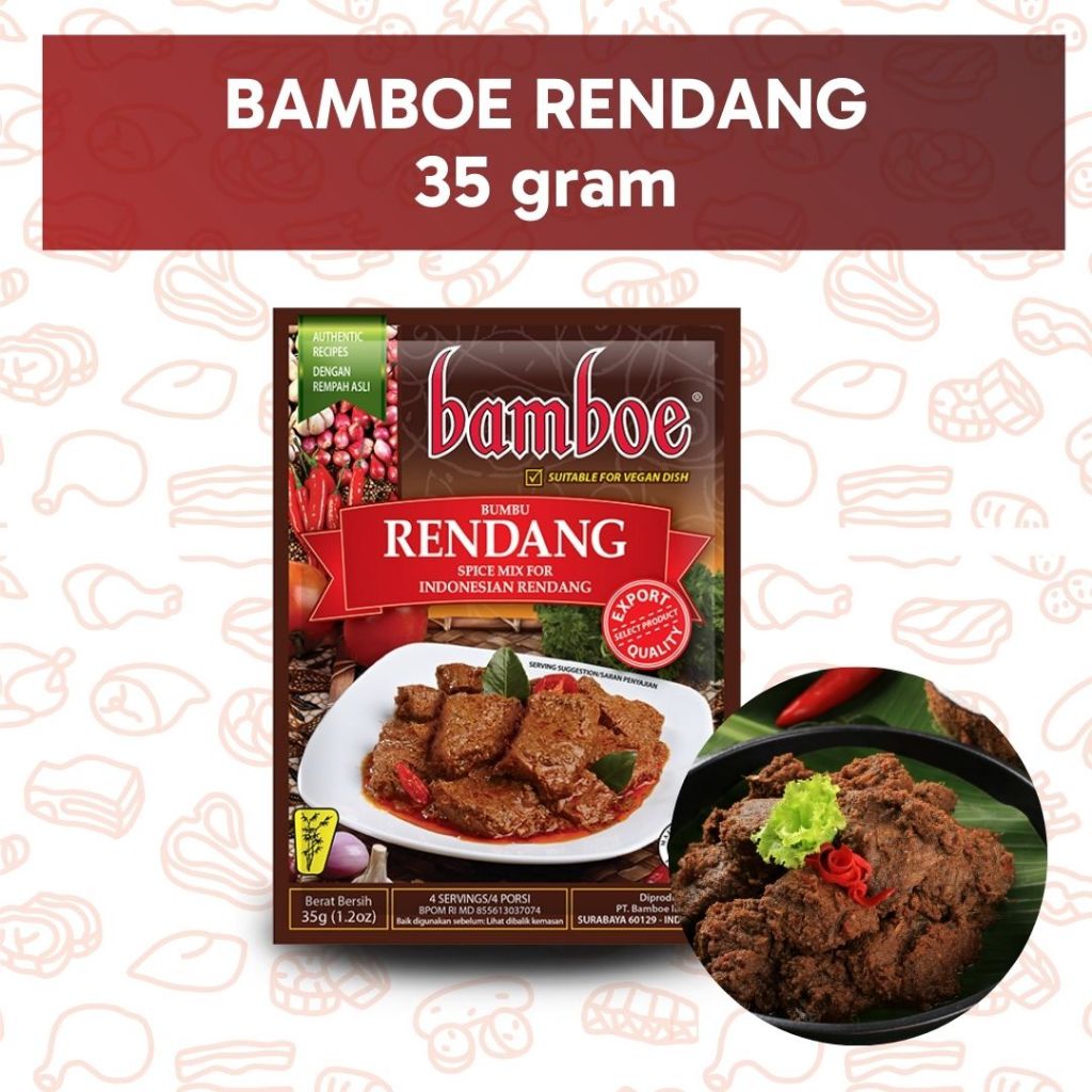 

BAMBOE BUMBU RENDANG 35 GRAM