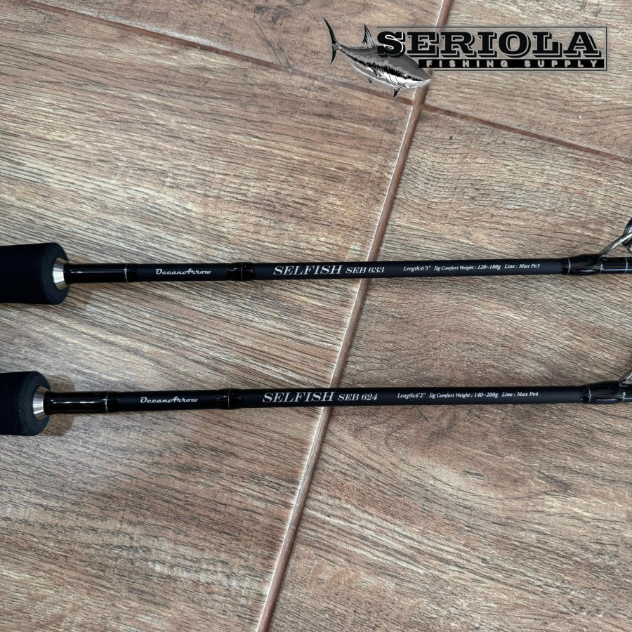 JORAN ROD RIPPLE FISHER OCEAN ARROW SELFISH OVERHEAD SEB 633 624 MADE IN JAPAN