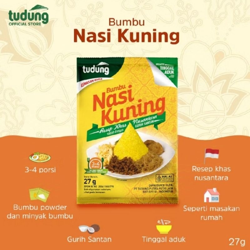 

TUDUNG BUMBU NASI KUNING/UDUK RESEP KHAS NUSANTARA