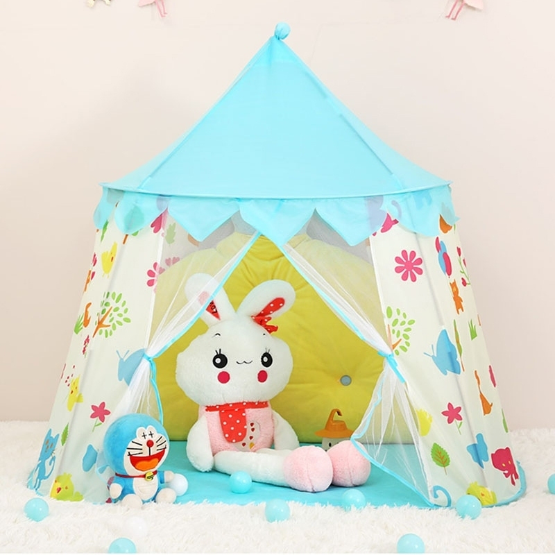 New Product Tenda Anak-Anak Tenda Ulang Tahun Rumah Kecil Kastil Putri Tenda Lukis Anak Dalam