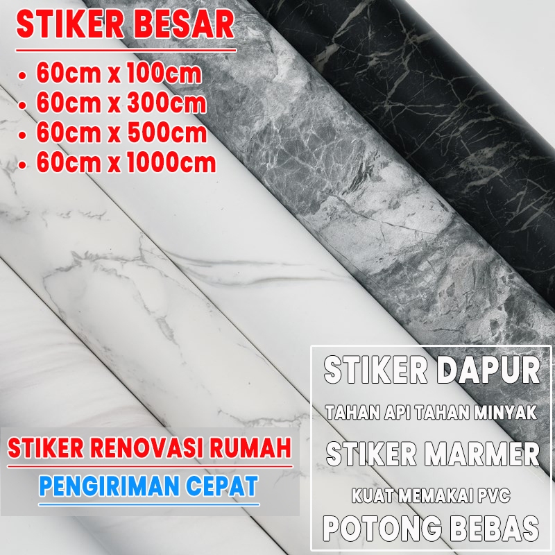 【grandmaster】wallpaper marmer wallpaper stiker dapur wallpaper meja dapur stiker meja kompor