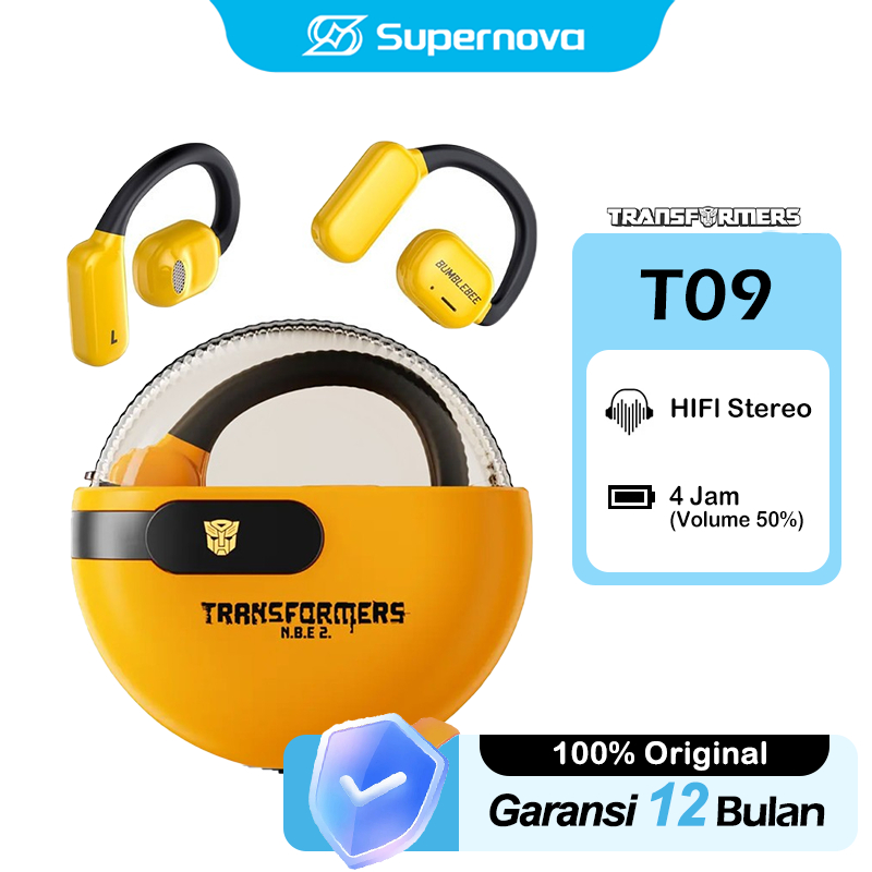 Transformer T09 Headset Bluetooth OWS Earphone Earhook TWS Gaming Low Latency