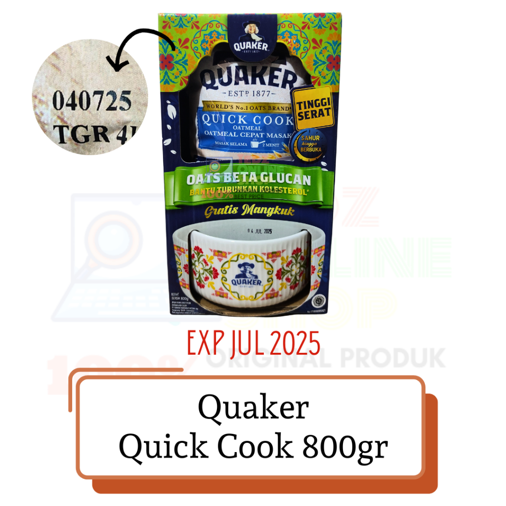 

Quaker Quick Cook Oatmeal 800 gr