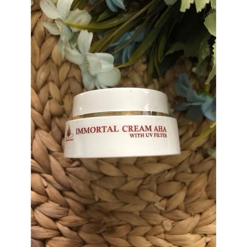 immortal cream aha with uv filter