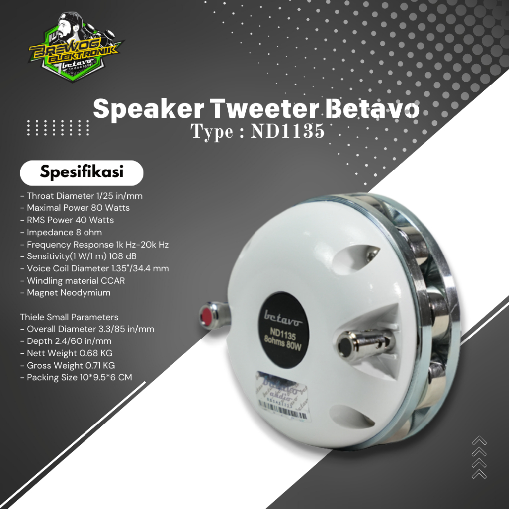 TWEETER BETAVO ND1135