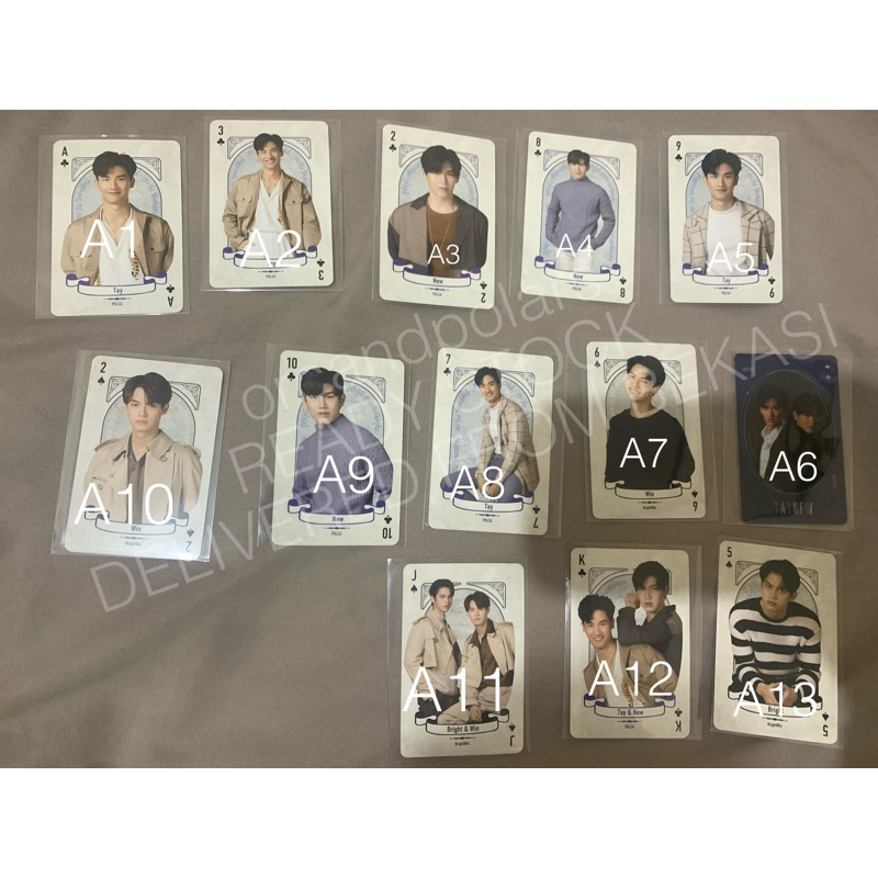 (READY INA) PHOTOCARD PLAYING CARD GMMTV SIGNATURE TAYNEW BRIGHTWIN JAPAN