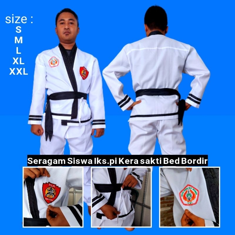 seragam siswa ikspi seragam beladiri ikspi bet bordir