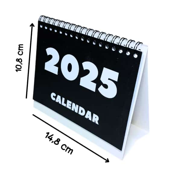 

KALENDER 2025 / KALENDER MEJA A6 / KALENDER DUDUK AESTHETIC / KALENDER KANTOR BAHAN BC 150 GSM