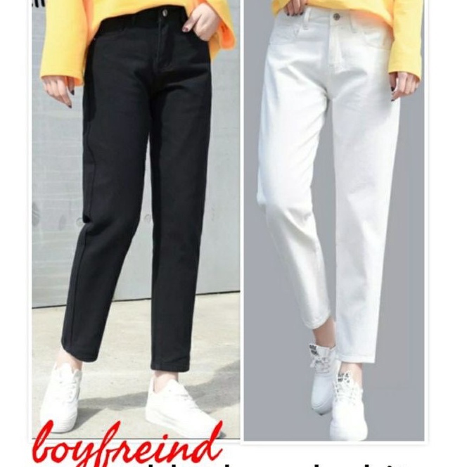 KF7 Boyfriend Jeans Putih 274  Boyfriend Jeans Hitam  Boyfriend Jeans Jumbo  PLAINBF
