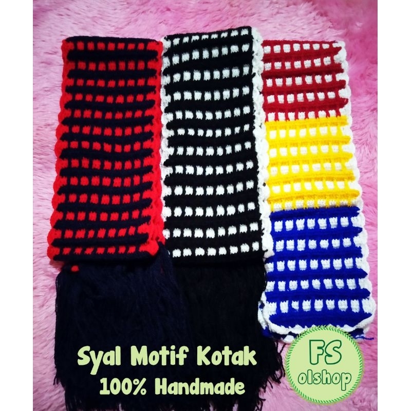 Syal Motif Kotak