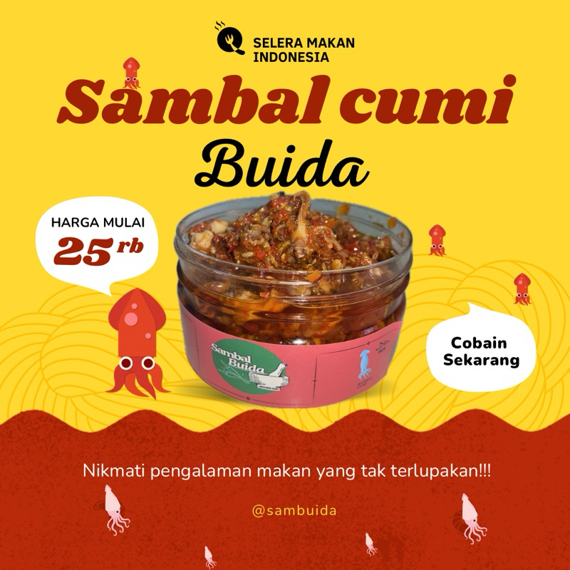 

sambal cumi buida 150 gr