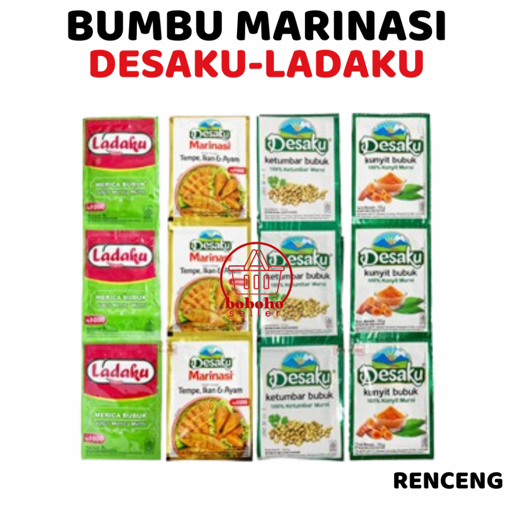 

DESAKU Marinasi Ayam Ikan Tempe Ketumbar Kunyit Ladaku