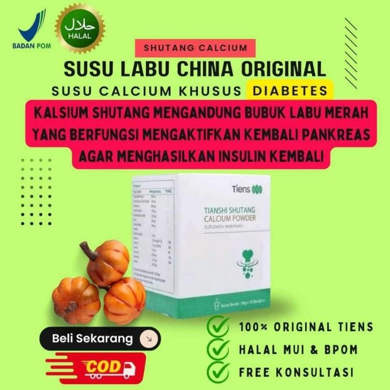 

SUSU LABU CHINA UNTUK DIABETES TIENS ORIGINAL - HALAL BPOM