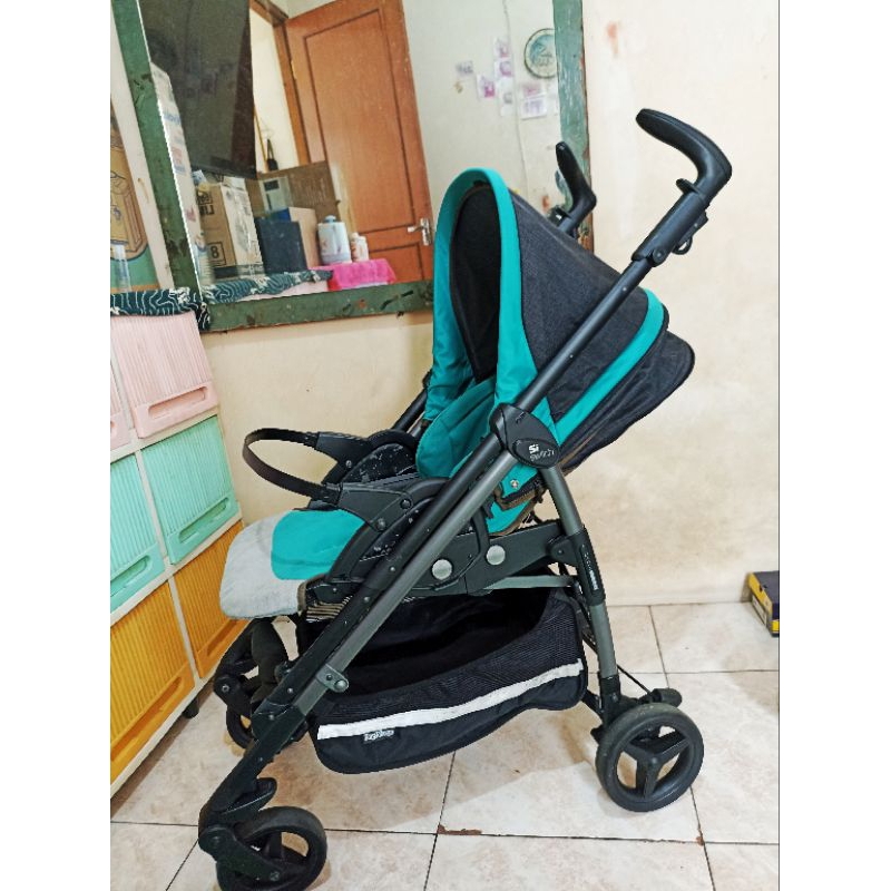 stroller bayi merk peg perego si switch made in italy bekas