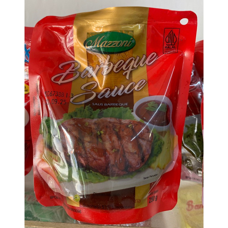 

SAOS BBQ MAZONI-BBQ-BUMBU BAKAR-FROZEN FOOD-SAOS BBQ-SEMBAKO