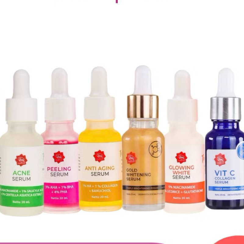 VIVA TRIPLE SERUM VIVA GLOWING SERUM / VIVA PEELING SERUM / VIVA ANTI AGING SERUM